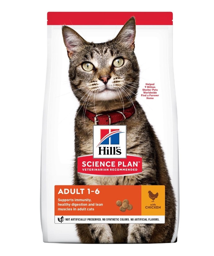 фото Сухой корм для кошек hill's science plan optimal care с курицей, 10 кг