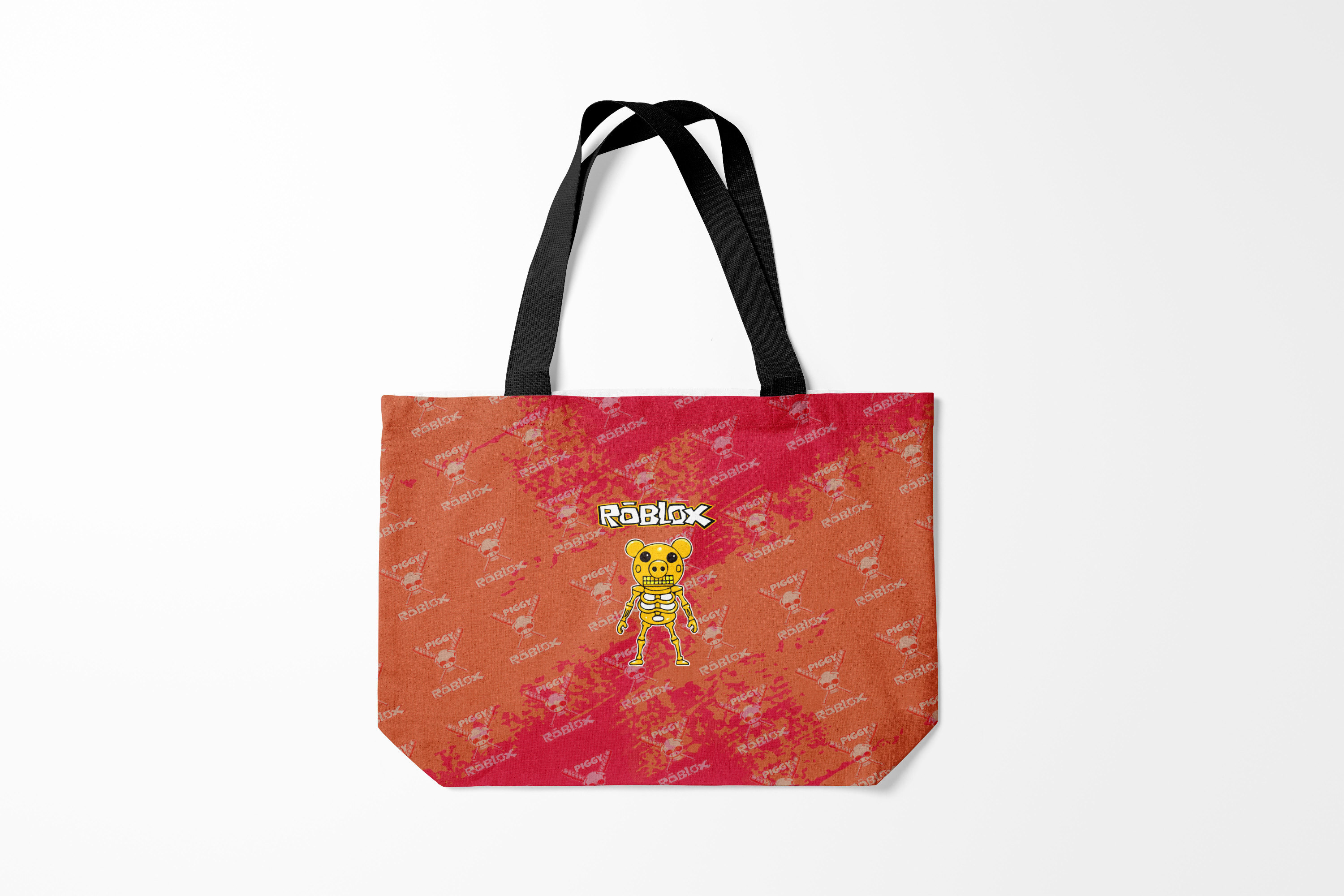 

Сумка шoппер унисекс Burnettie Roblox Свинка Пигги из, красный, Roblox Свинка Пигги из
