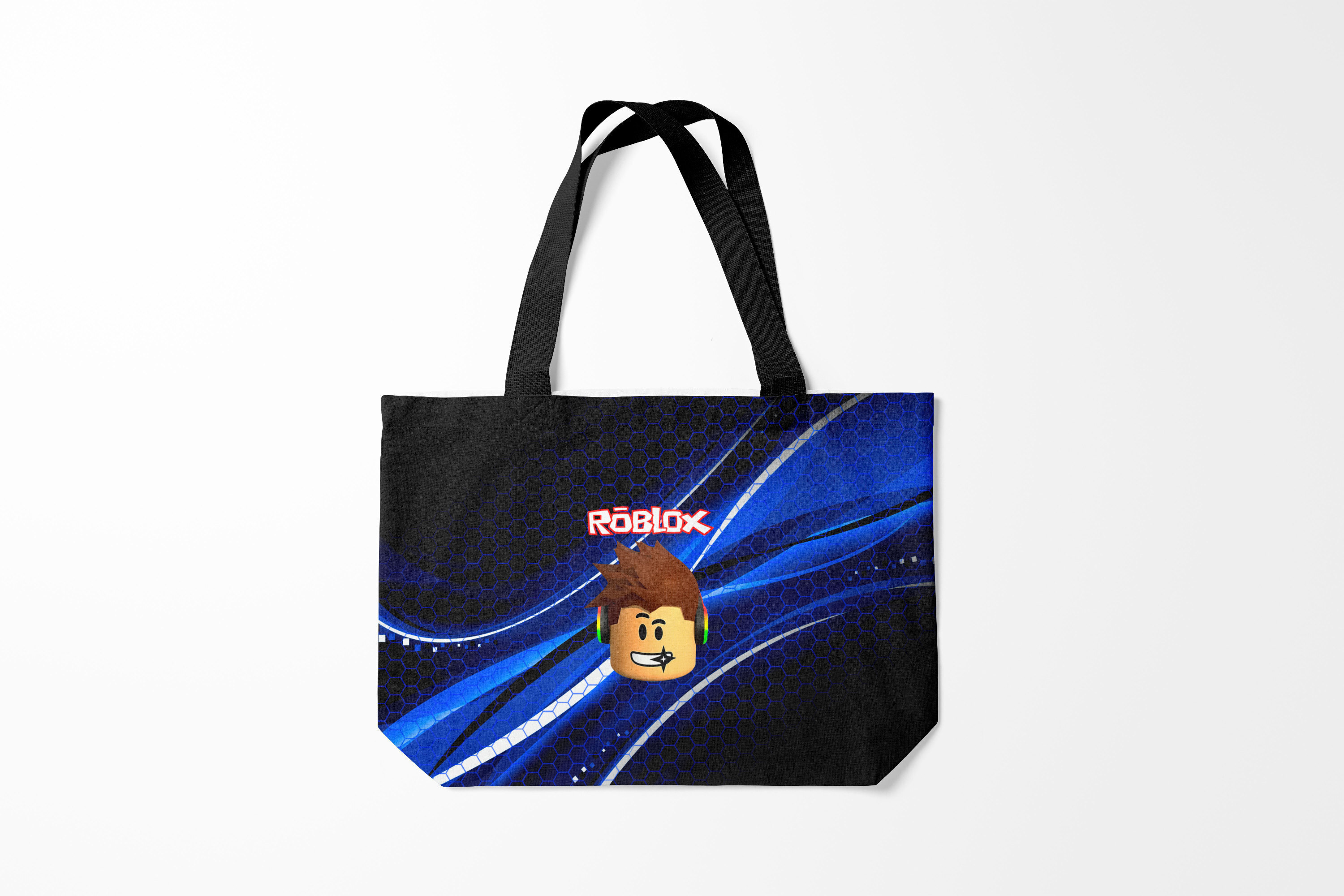 

Сумка шoппер унисекс Burnettie Roblox РОБЛОКС Z, черный; синий, Roblox РОБЛОКС Z