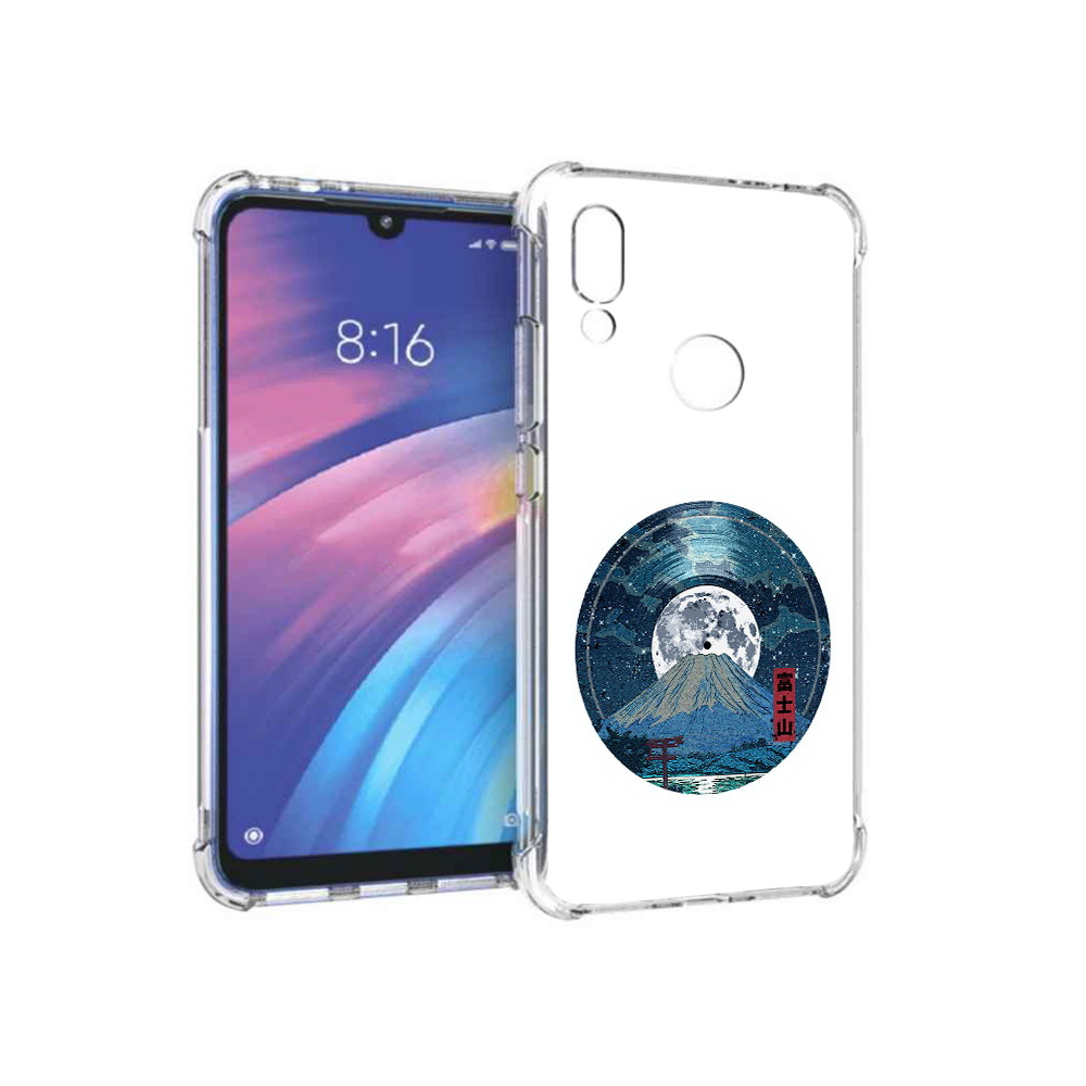 Чехол MyPads Tocco для Xiaomi Redmi Y3 нарисованная виниловая гора с луной