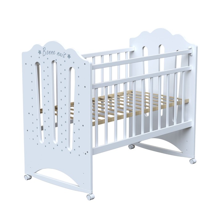 

Кровать детская BONNE колесо-качалка белая, 120х60 см, 4790564, Белый