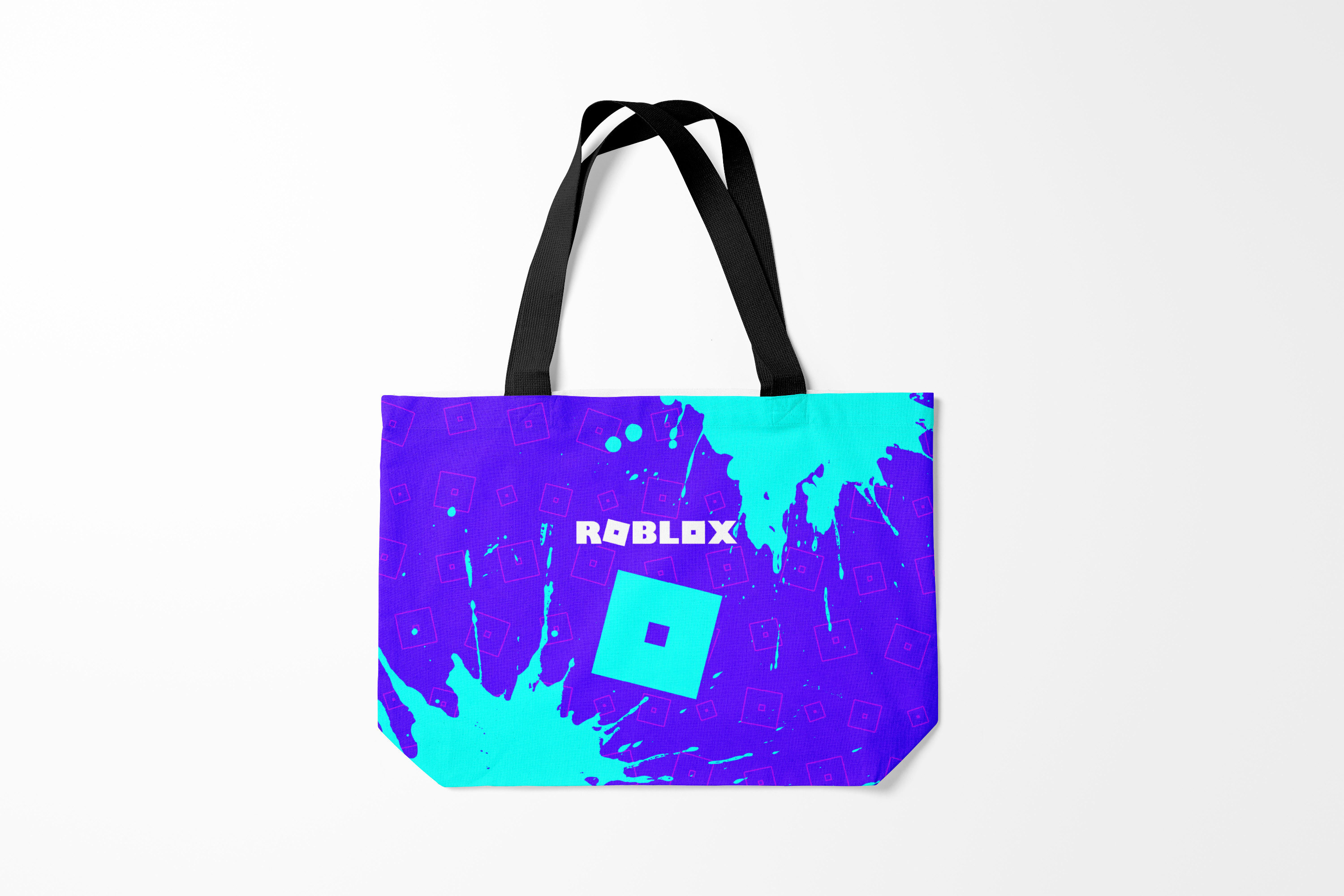 

Сумка шoппер унисекс Burnettie Roblox РОБЛОКС, фиолетовый; бирюзовый, Roblox РОБЛОКС