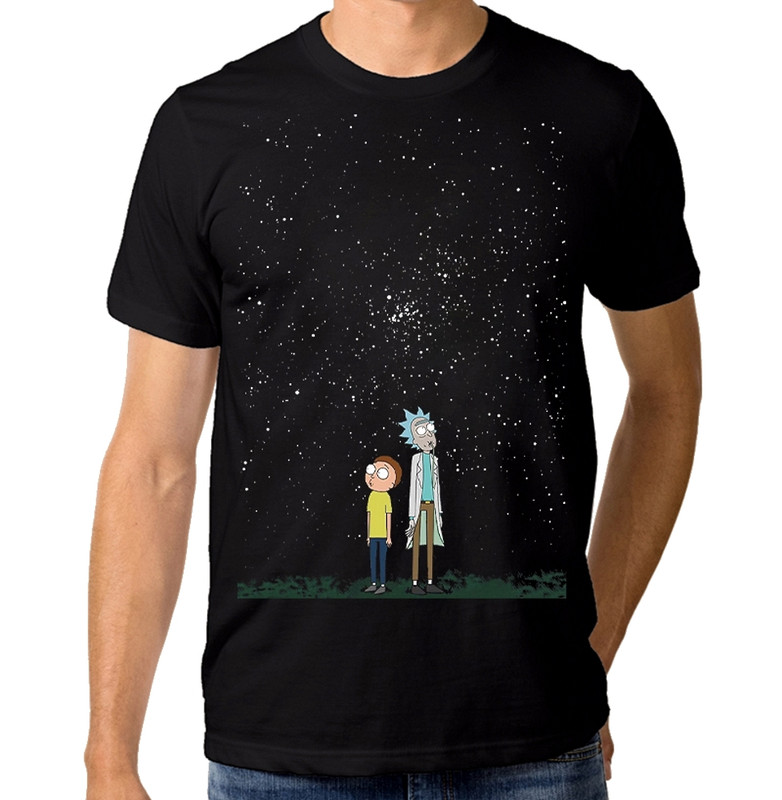 

Футболка мужская DreamShirts Studio Рик и Морти Звездное Небо черная XS, Черный, Рик и Морти Звездное Небо