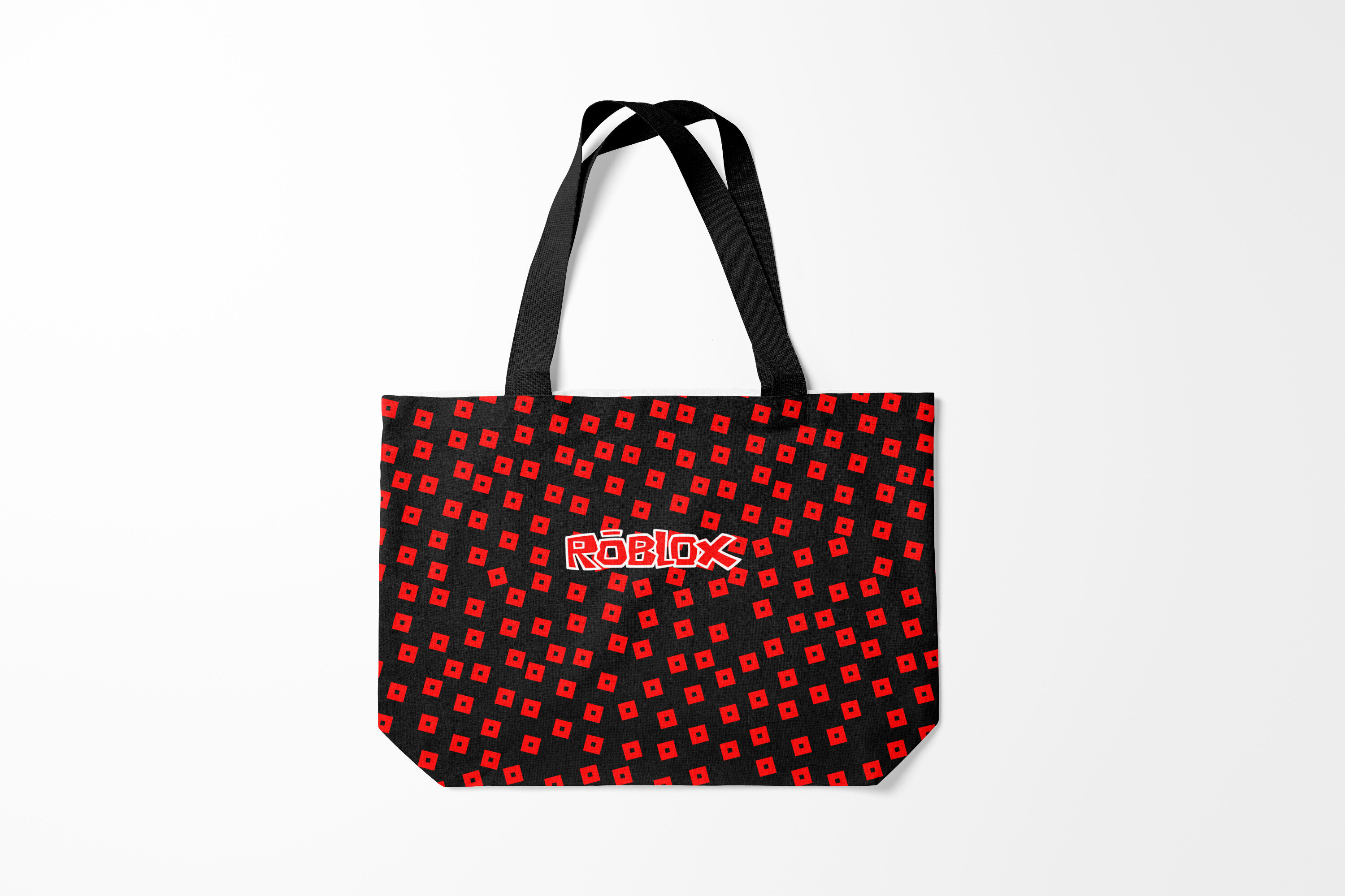 

Сумка шoппер унисекс Burnettie Roblox Roblox., черный; красный, Roblox Roblox.