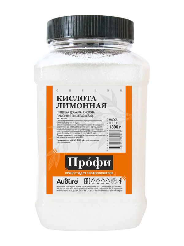 

Лимонная кислота Айдиго 1300г