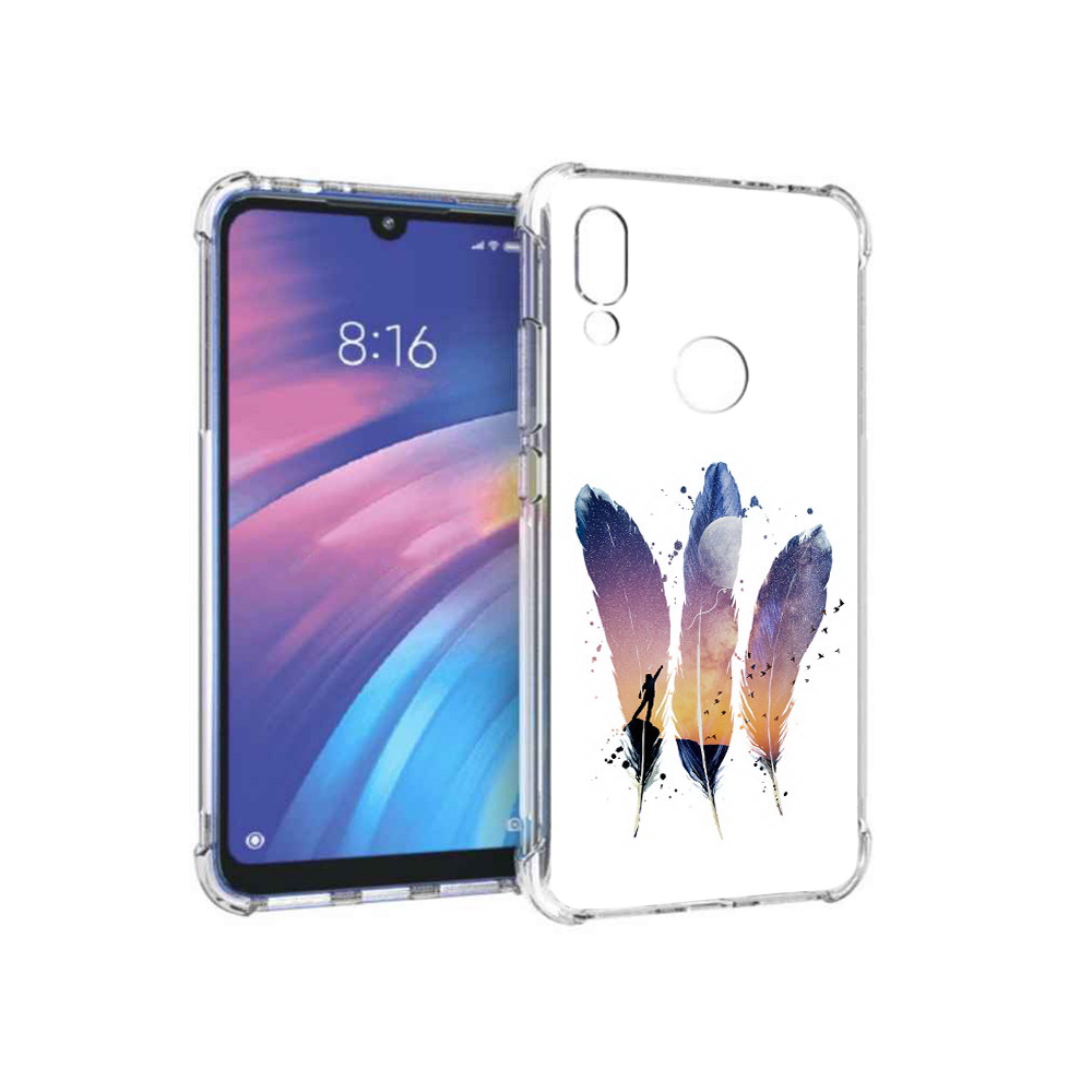 

Чехол MyPads Tocco для Xiaomi Redmi Y3 небесные перья, Прозрачный, Tocco
