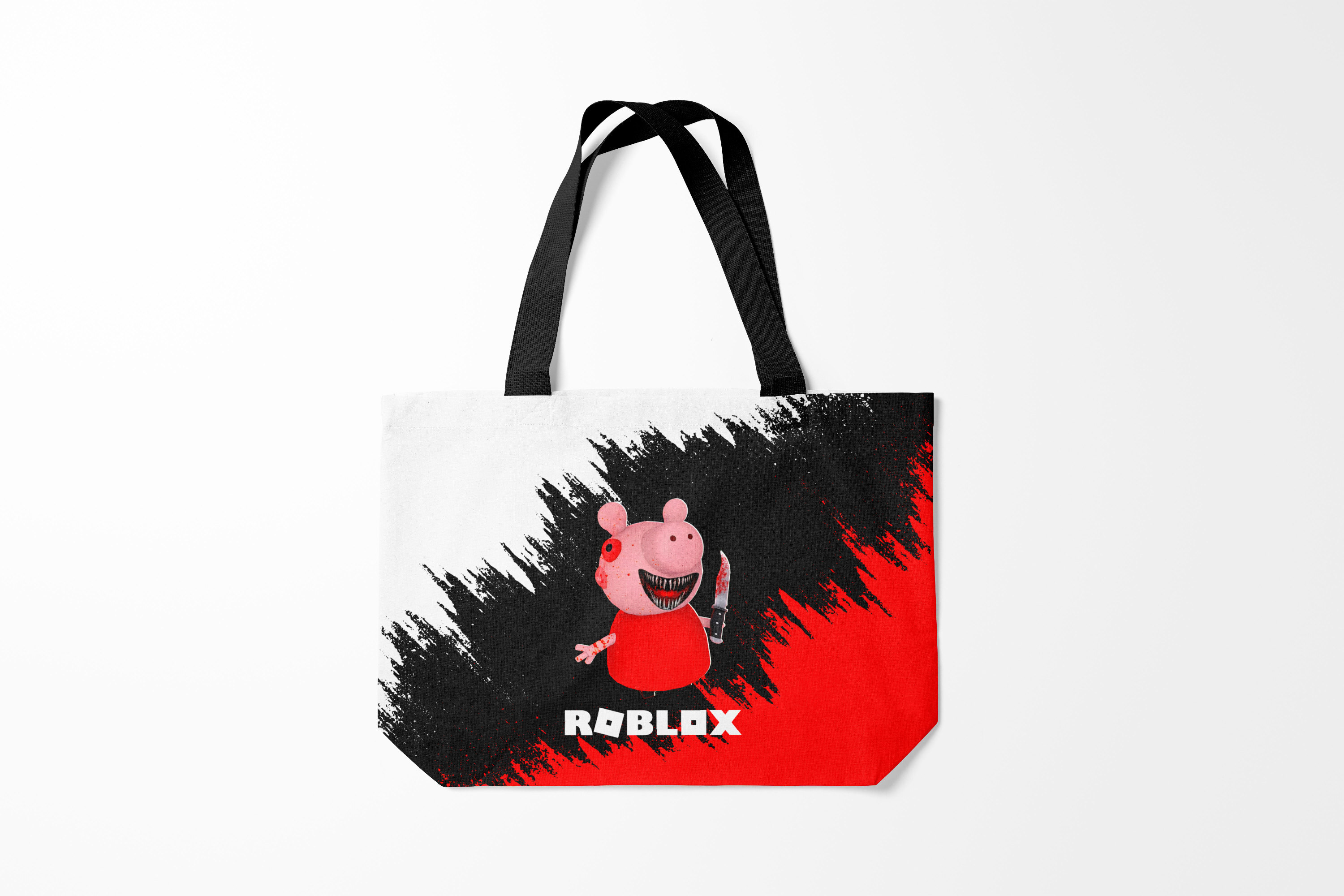 

Сумка шoппер унисекс Burnettie Roblox piggy/Свинка Пигги., черный, Roblox piggy/Свинка Пигги.