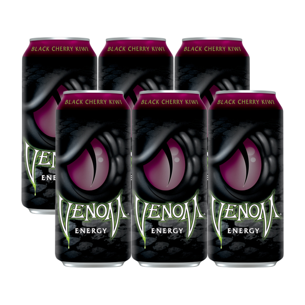 

Энергетический напиток Venom Energy Black Cherry Kiwi 6 шт по 473 мл