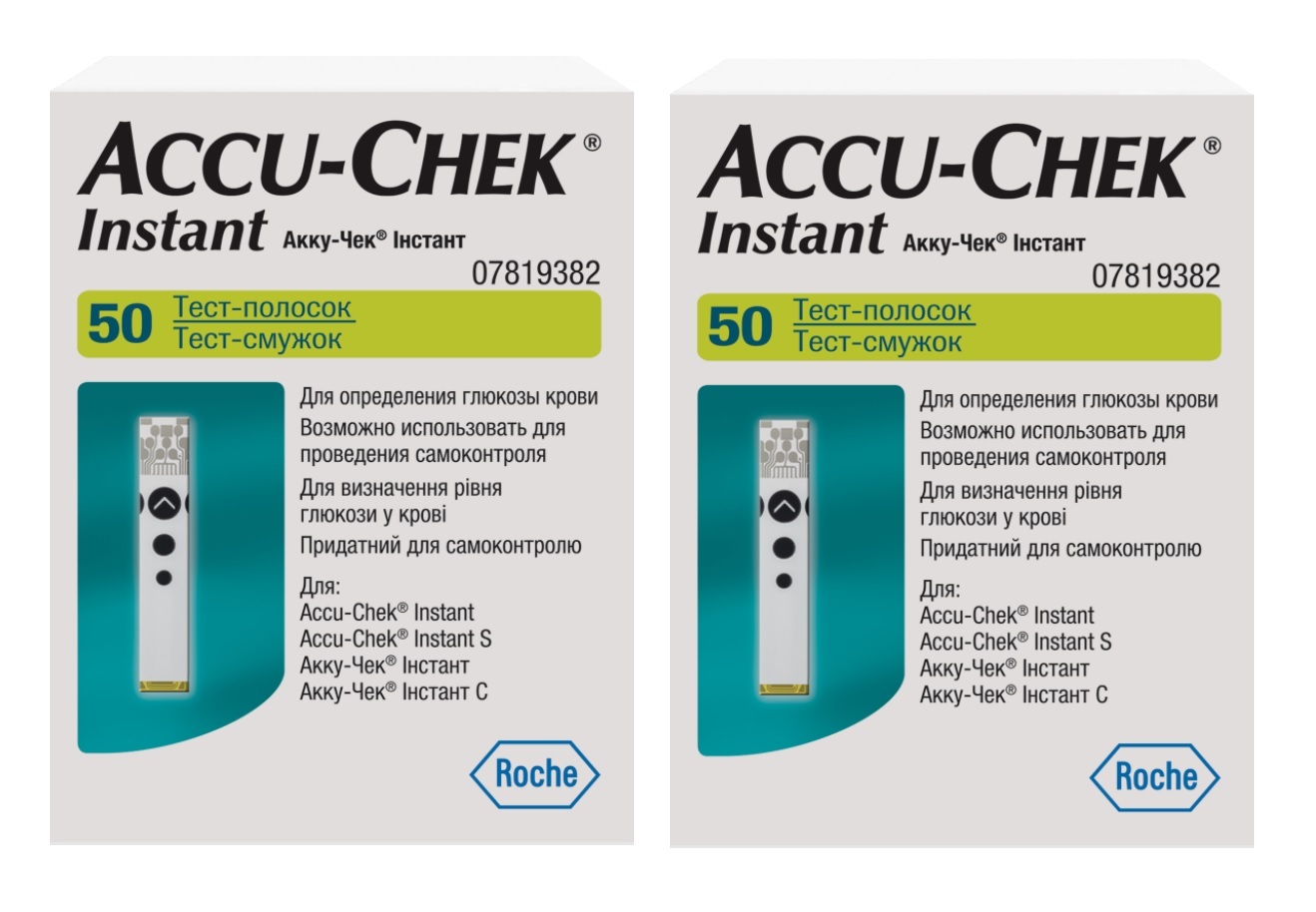 Купить Глюкометр, Набор тест-полоски Accu-Chek Instant 2 упаковки по 50 шт.