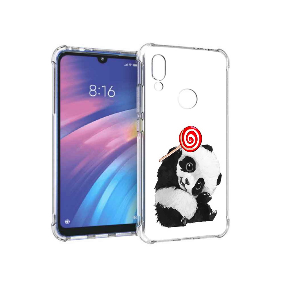 

Чехол MyPads Tocco для Xiaomi Redmi Y3 панда с леденцом, Прозрачный, Tocco