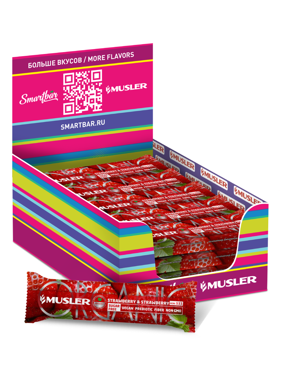 Батончик мюсли MUSLER ORGANIC 