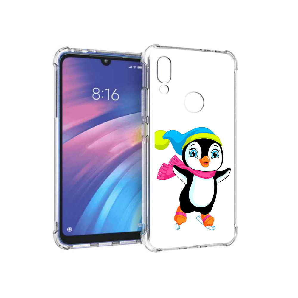 

Чехол MyPads Tocco для Xiaomi Redmi Y3 пингвин на коньках, Прозрачный, Tocco