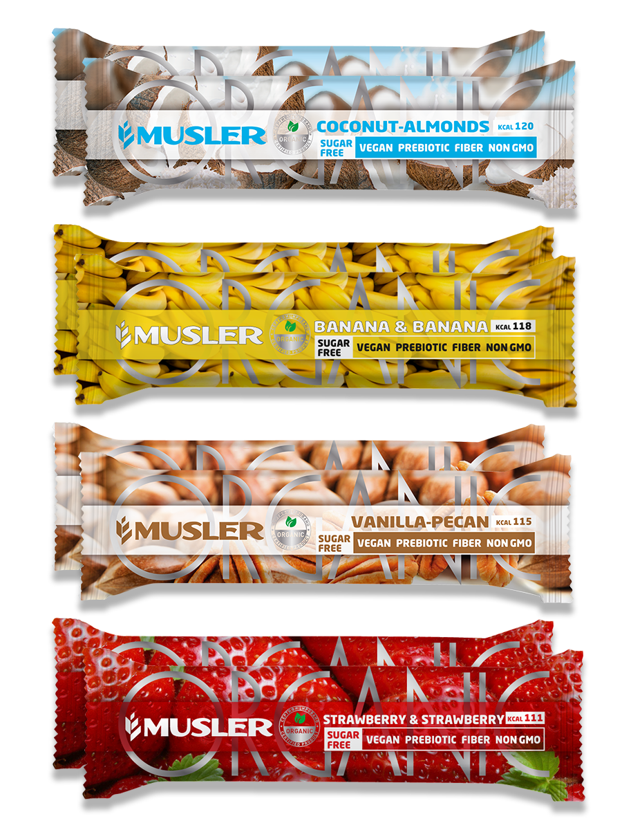 фото Батончик мюсли musler organic ассорти 8 шт. х 35 г