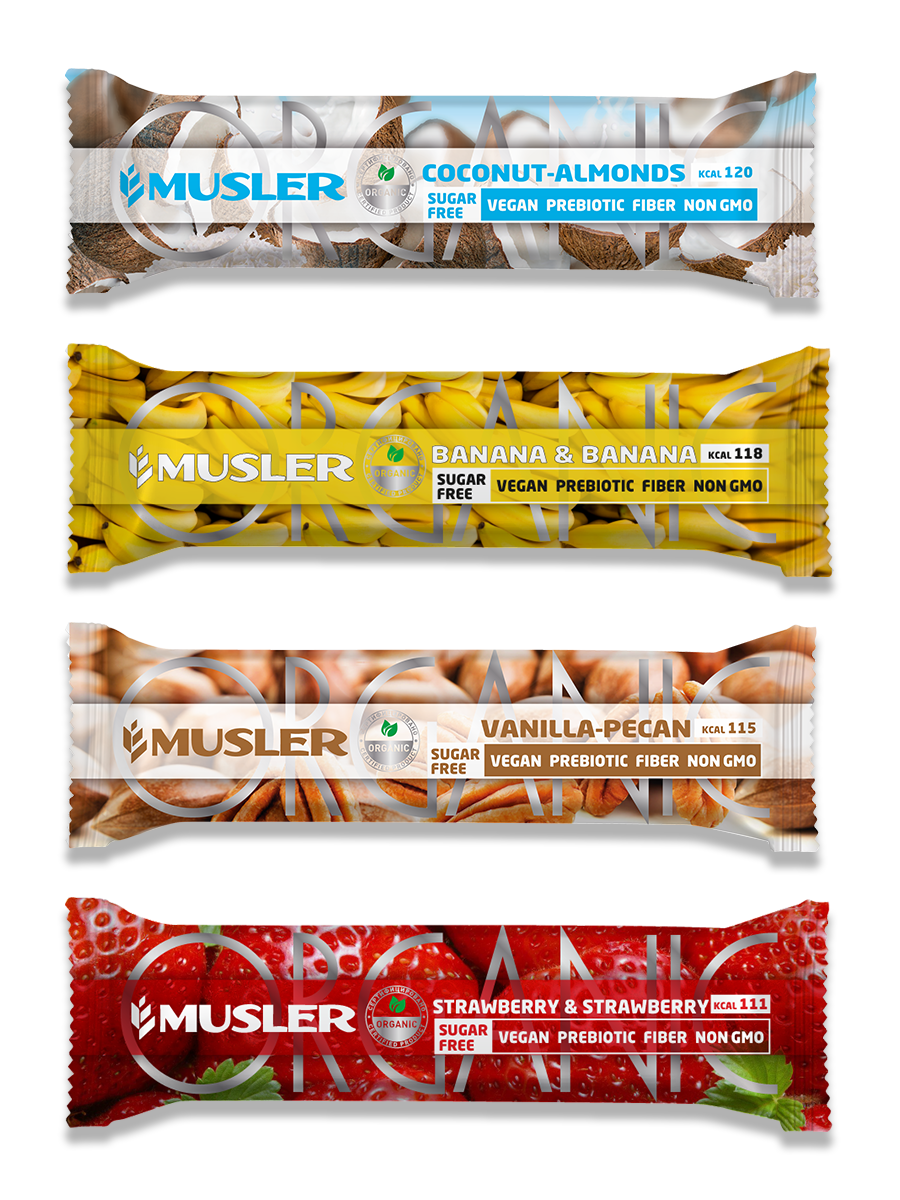 фото Батончик мюсли musler organic ассорти 4 шт. х 35 г