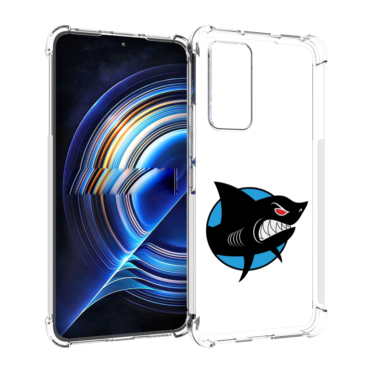 

Чехол MyPads Злая-акула для Tecno Camon 19 Neo, Прозрачный, Tocco