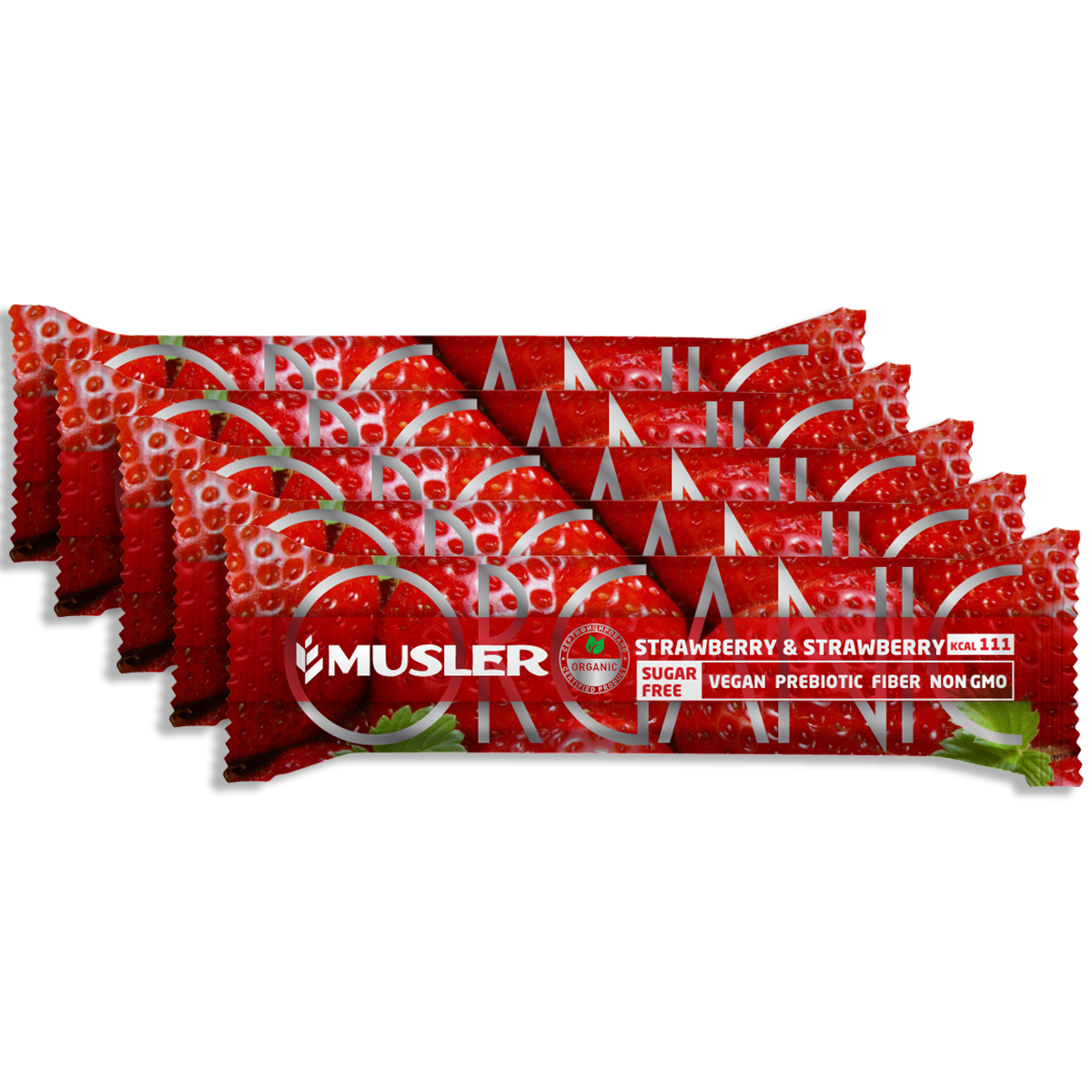 

Батончик мюсли MUSLER ORGANIC "Клубника" 5 шт. х 35 г.