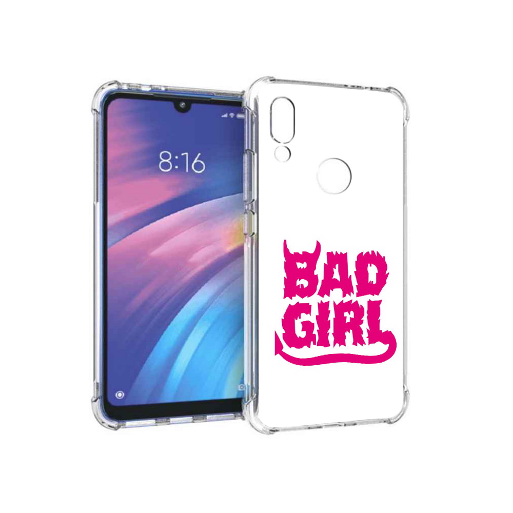 

Чехол MyPads Tocco для Xiaomi Redmi Y3 плохая девочка, Прозрачный, Tocco