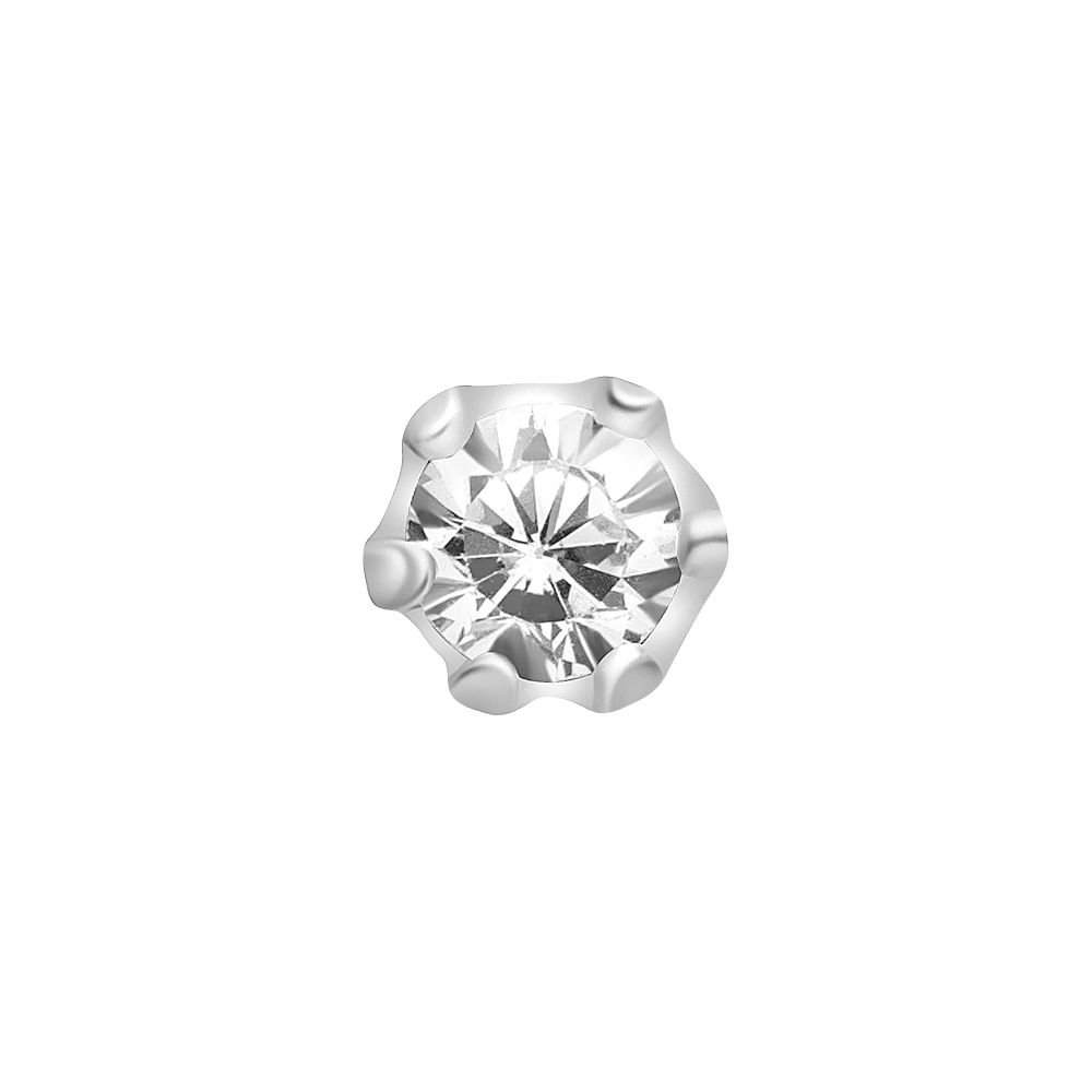 

Серьги пусеты из серебра 585Gold 702005471, фианит, 702005471