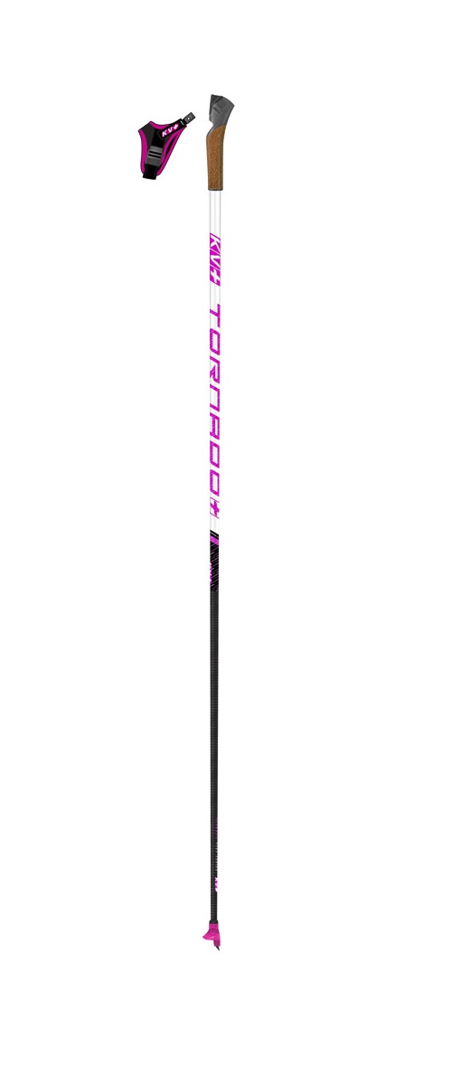 Лыжные палки KV+ Tornado PINK\QCD, капкан 160 23P004QP