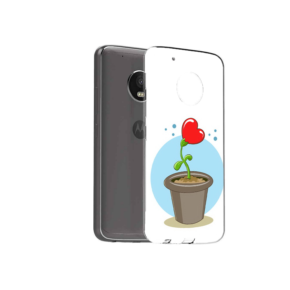 

Чехол MyPads Tocco для Motorola Moto G5 Plus Растение любви 14 февраля (PT67401.338.145), Прозрачный, Tocco