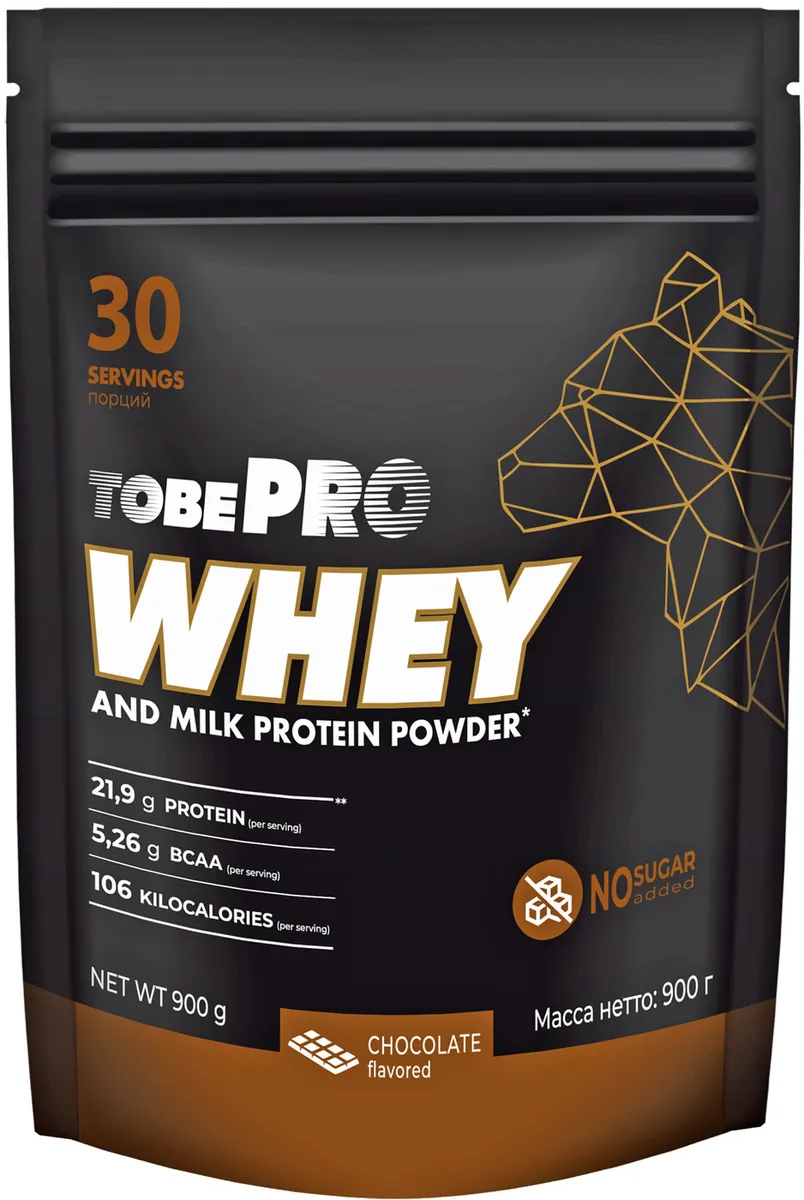 фото Сывороточный протеин tobepro whey шоколад "иван-поле" (900 г) 30 порций