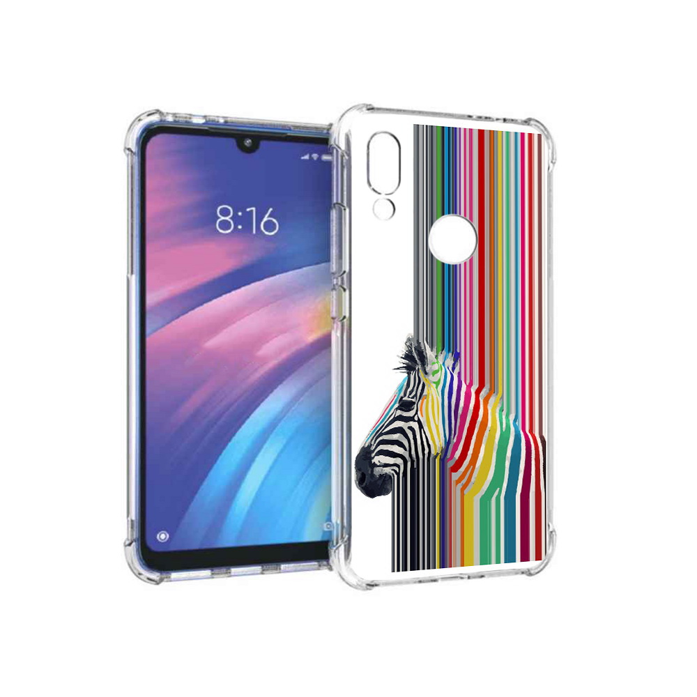 

Чехол MyPads Tocco для Xiaomi Redmi Y3 радужная зебра, Прозрачный, Tocco