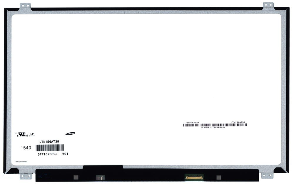 

Матрица ОЕМ для ноутбука LTN156AT39 (100114000V), совместимая с p/n: LTN156AT39