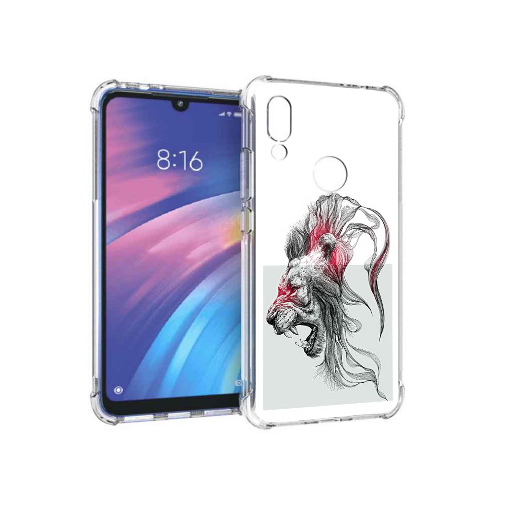 Чехол MyPads Tocco для Xiaomi Redmi Y3 разъяренный лев