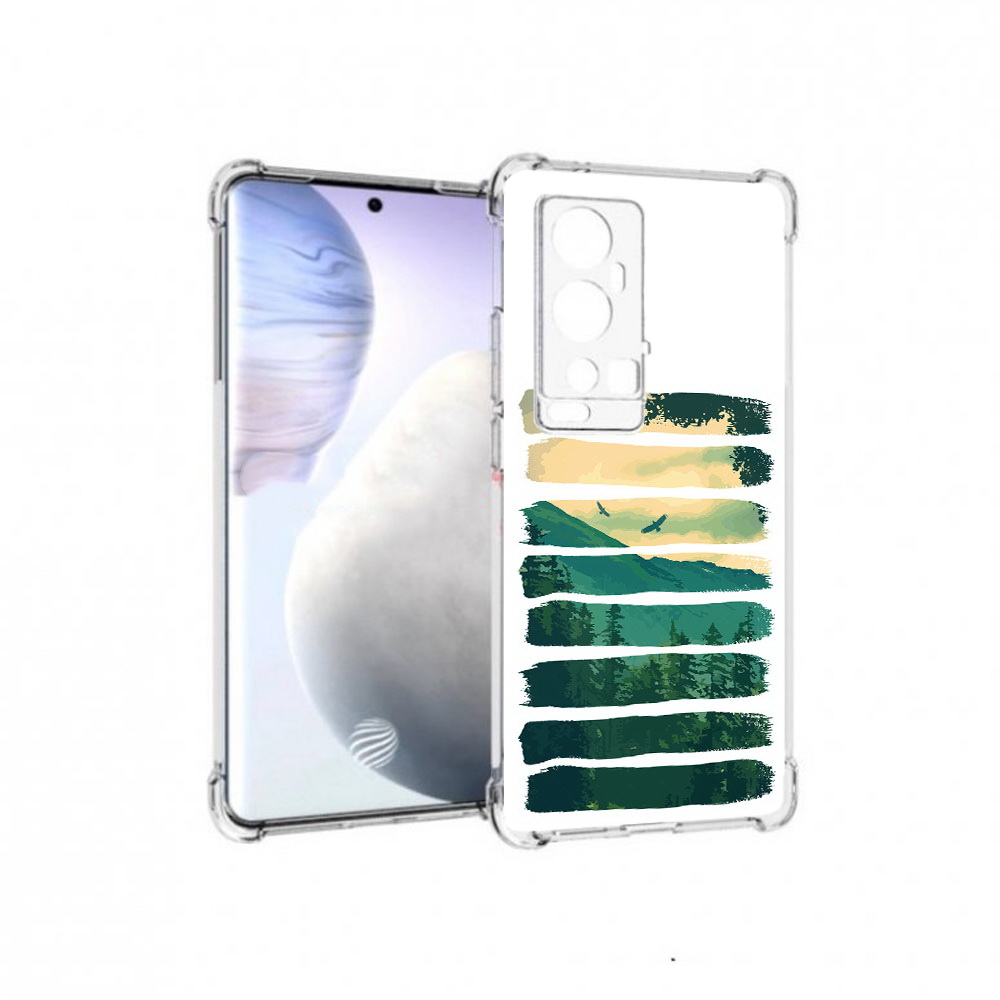 

Чехол MyPads Tocco для Vivo X60 Pro Plus Лесная чаща, Прозрачный, Tocco