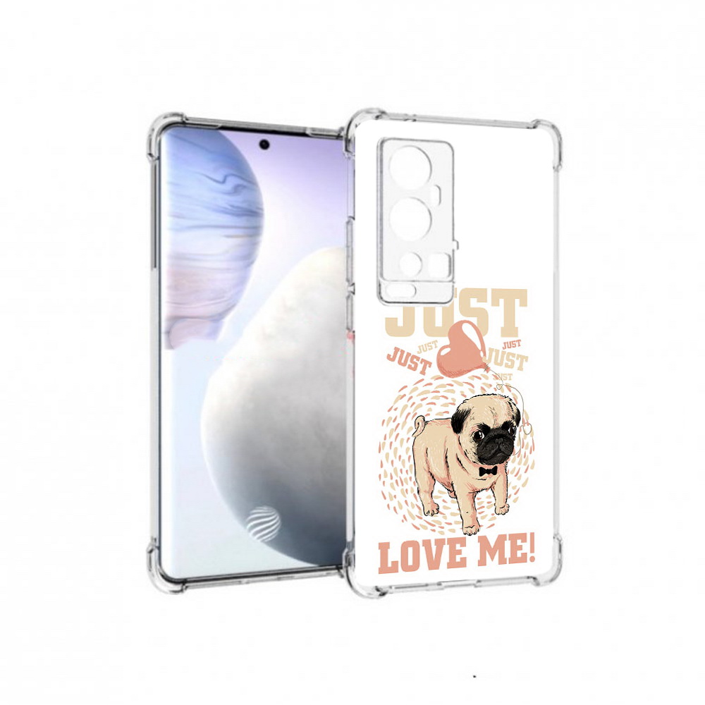 

Чехол MyPads Tocco для Vivo X60 Pro Plus Люби меня, Прозрачный, Tocco