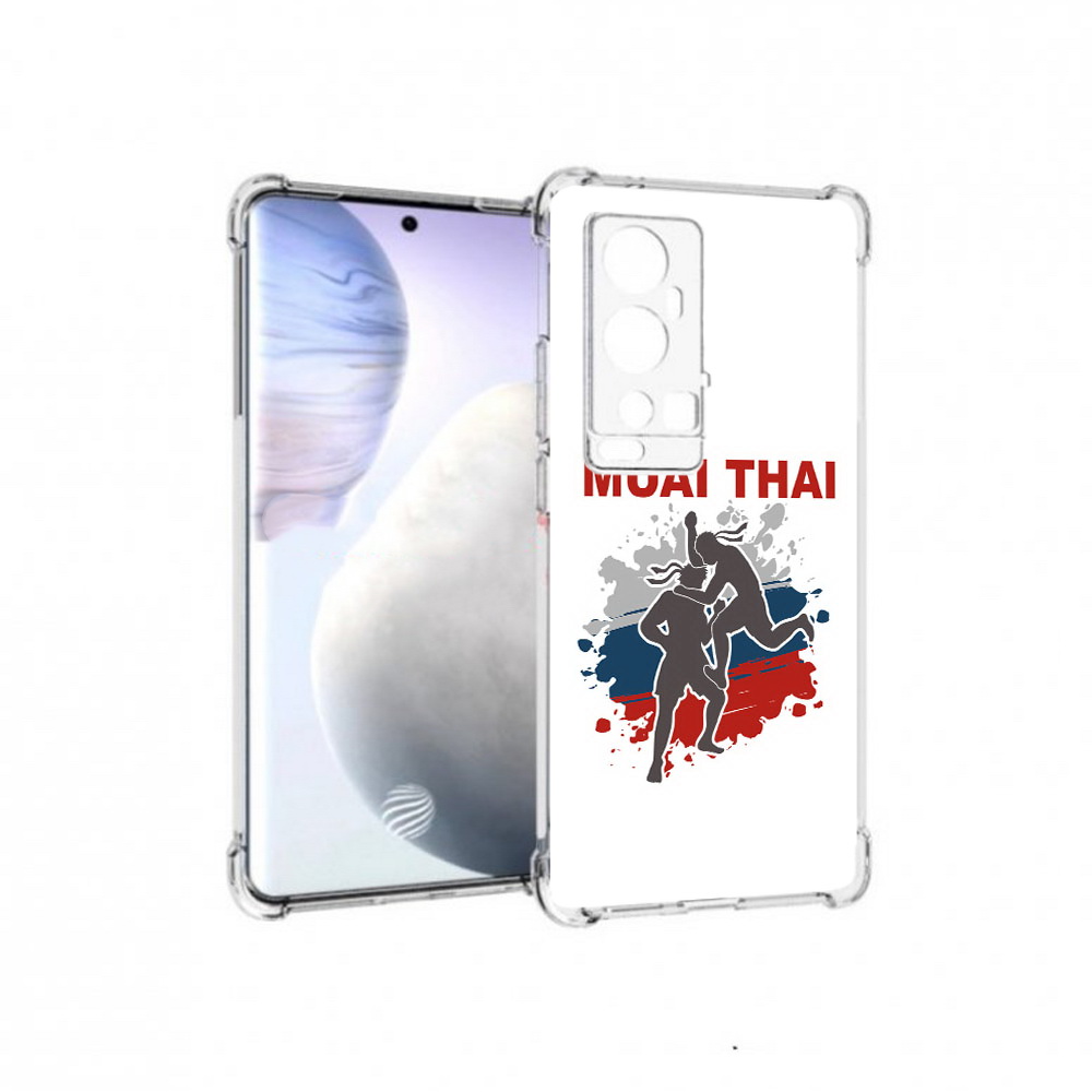 

Чехол MyPads Tocco для Vivo X60 Pro Plus Муайтай, Прозрачный, Tocco