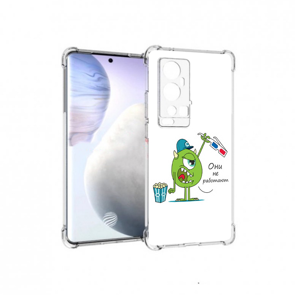 

Чехол MyPads Tocco для Vivo X60 Pro Plus Очки не работают, Прозрачный, Tocco