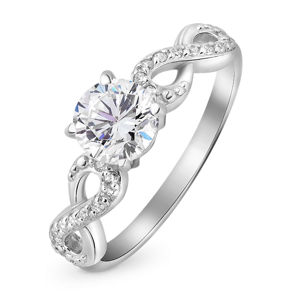 

Кольцо женское из серебра с фианитом 585Gold 701001061, р. 16,5, 701001061