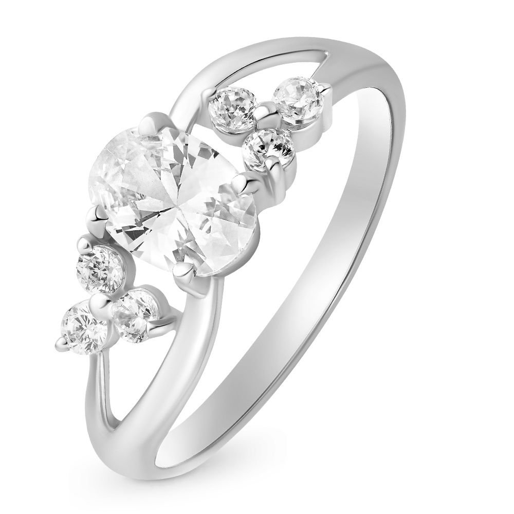 

Кольцо женское из серебра с фианитом 585Gold 701001063, р, 701001063