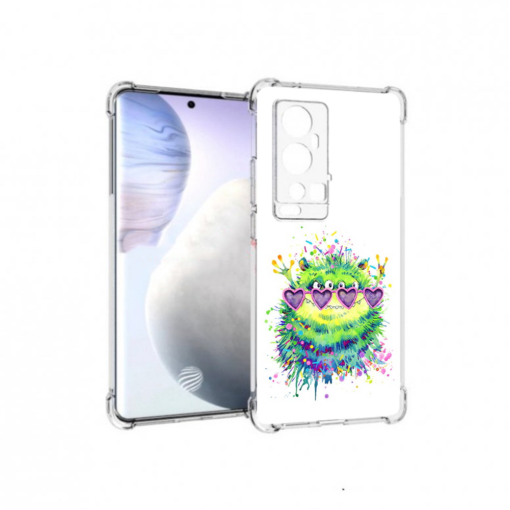 

Чехол MyPads Tocco для Vivo X60 Pro Plus Пушистый персонаж, Прозрачный, Tocco