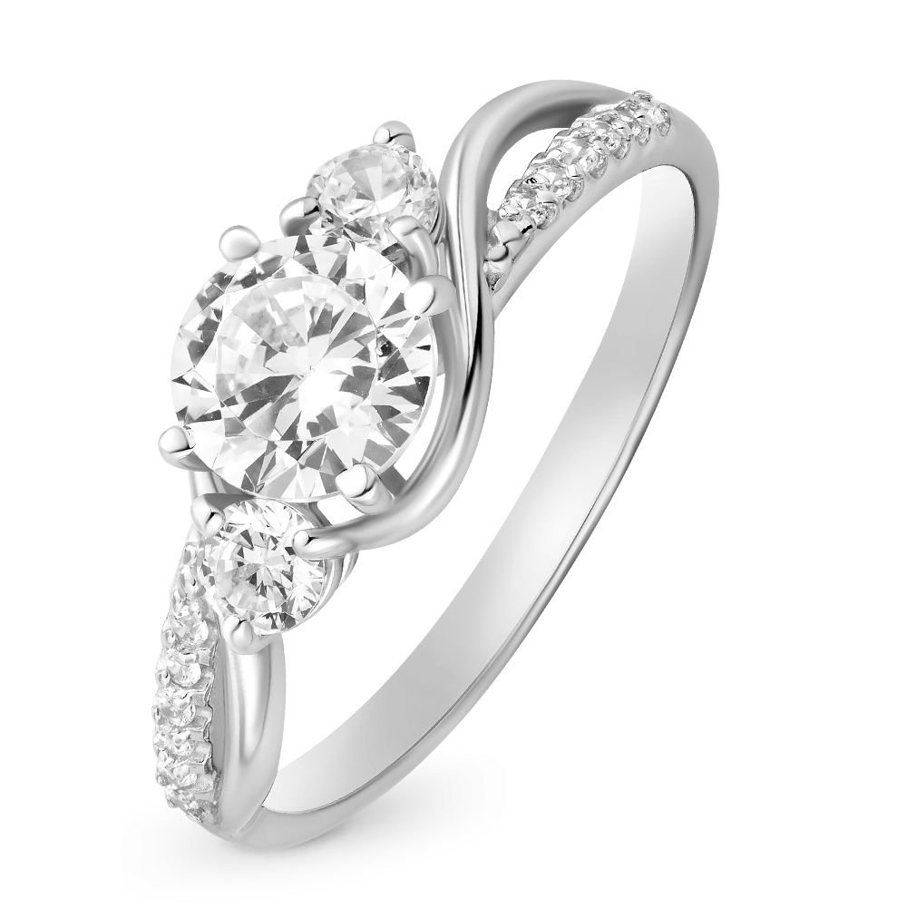 

Кольцо женское из серебра с фианитом 585Gold 701001054, р, 701001054