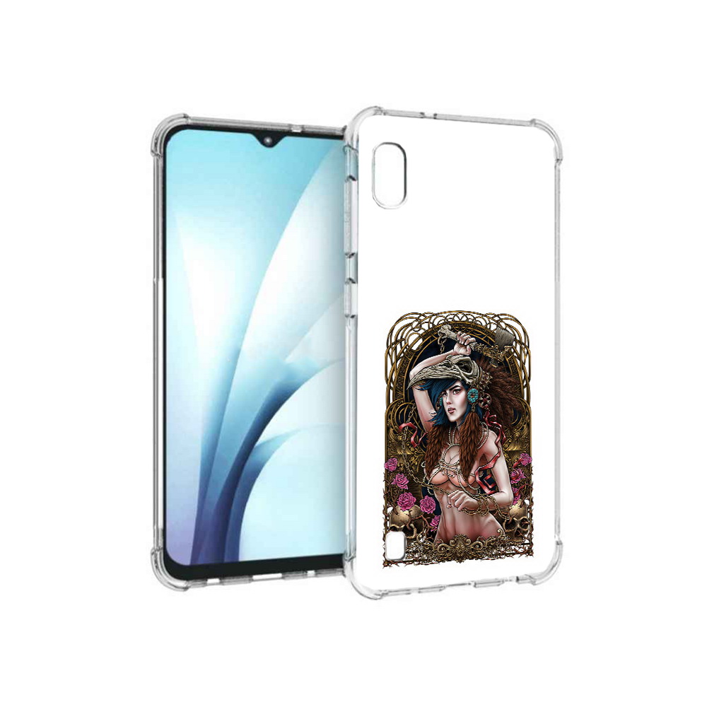 

Чехол MyPads Tocco для Samsung Galaxy A10 красивая девушка рисунок (PT147645.531.407), Прозрачный, Tocco