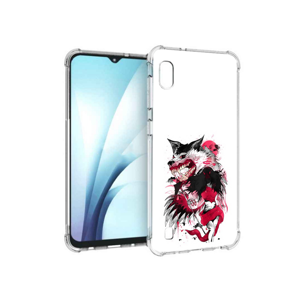 

Чехол MyPads Tocco для Samsung Galaxy A10 красная шапочка (PT147645.531.410), Прозрачный, Tocco