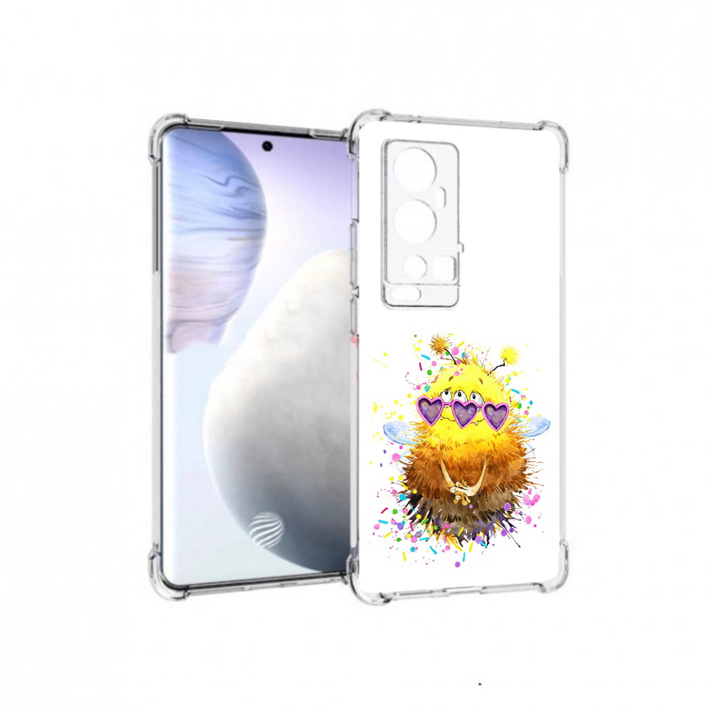 

Чехол MyPads Tocco для Vivo X60 Pro Plus Пушитый шмель, Прозрачный, Tocco