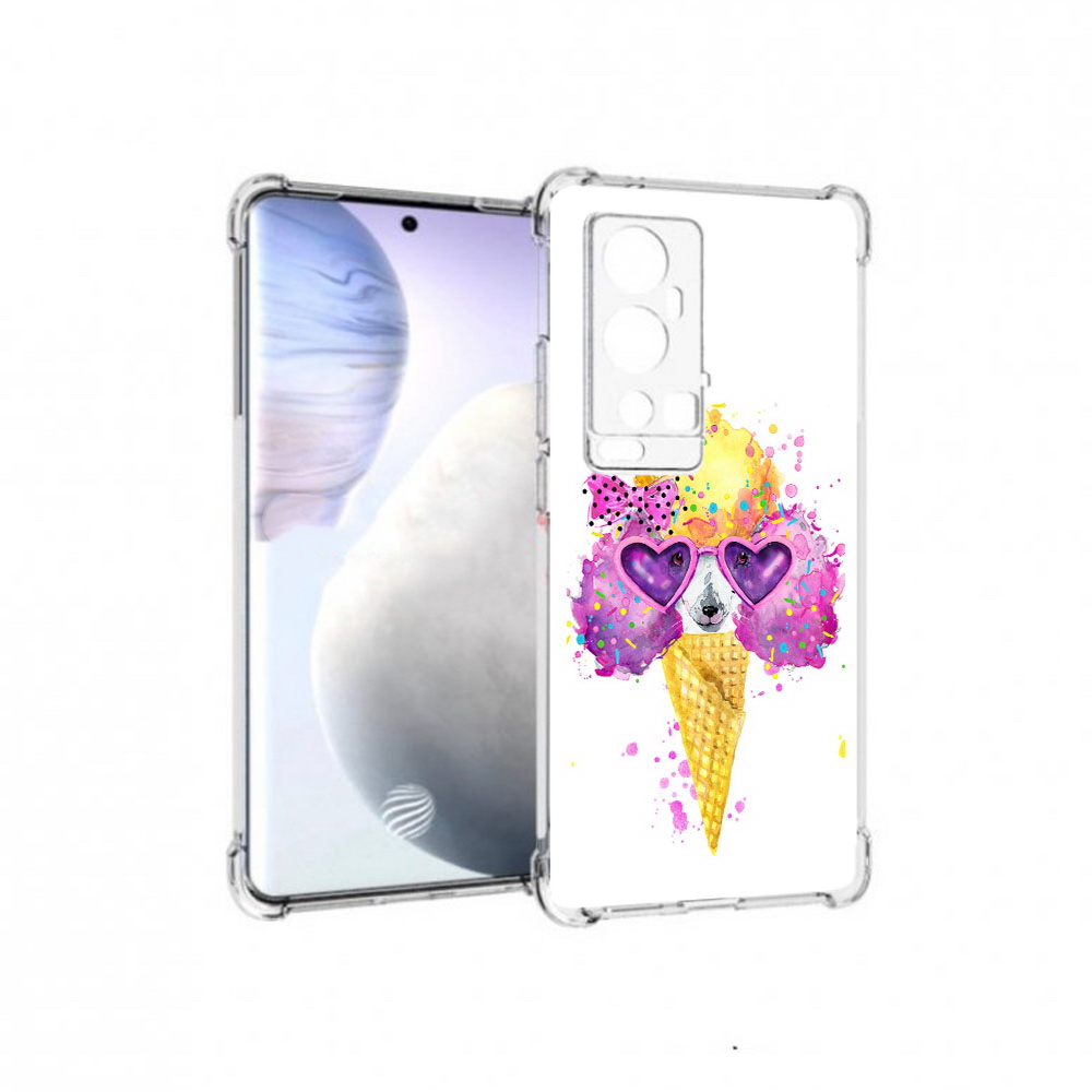 

Чехол MyPads Tocco для Vivo X60 Pro Plus Рожок, Прозрачный, Tocco
