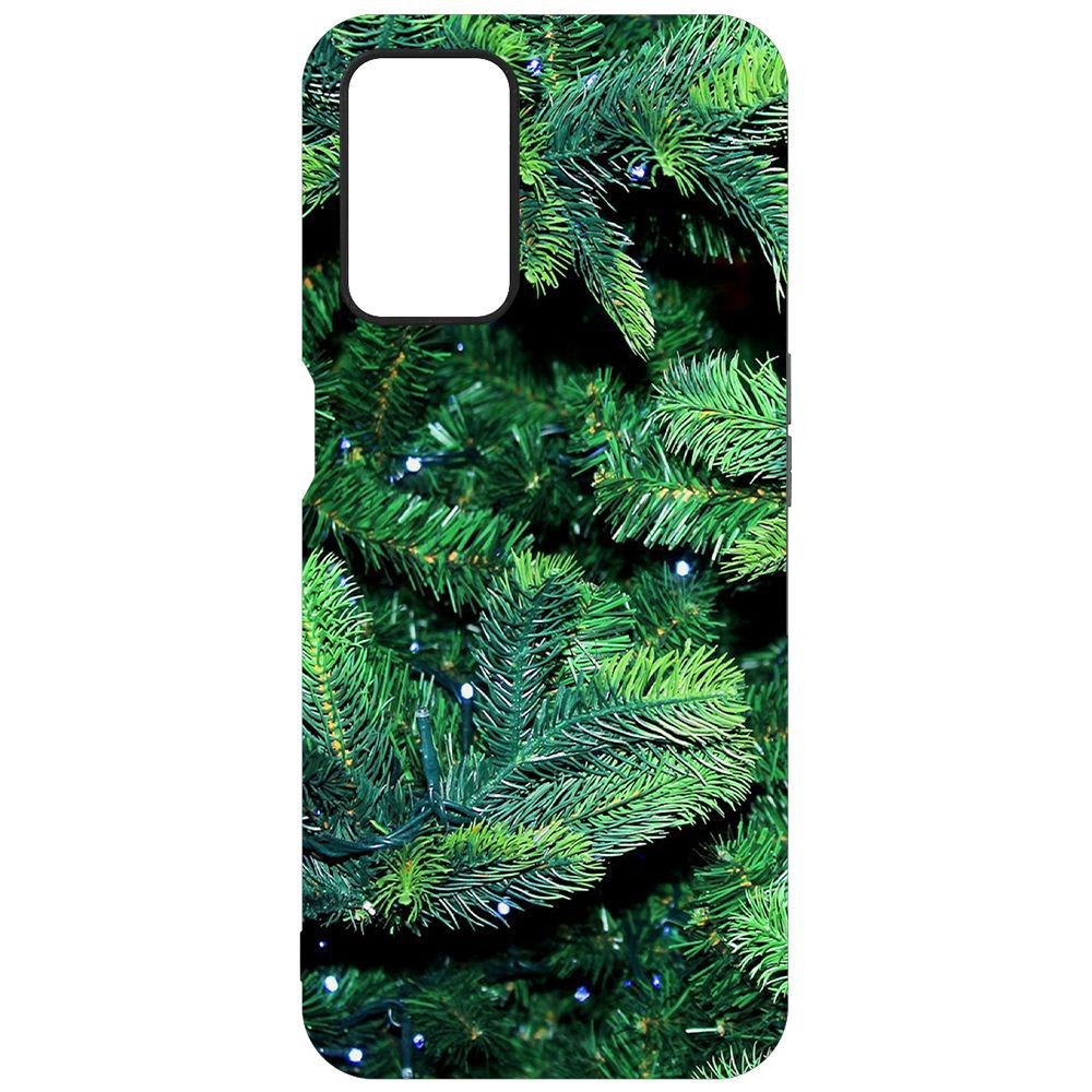 

Чехол-накладка Krutoff Софт Кейс Еловые лапки для Oppo A54 черный