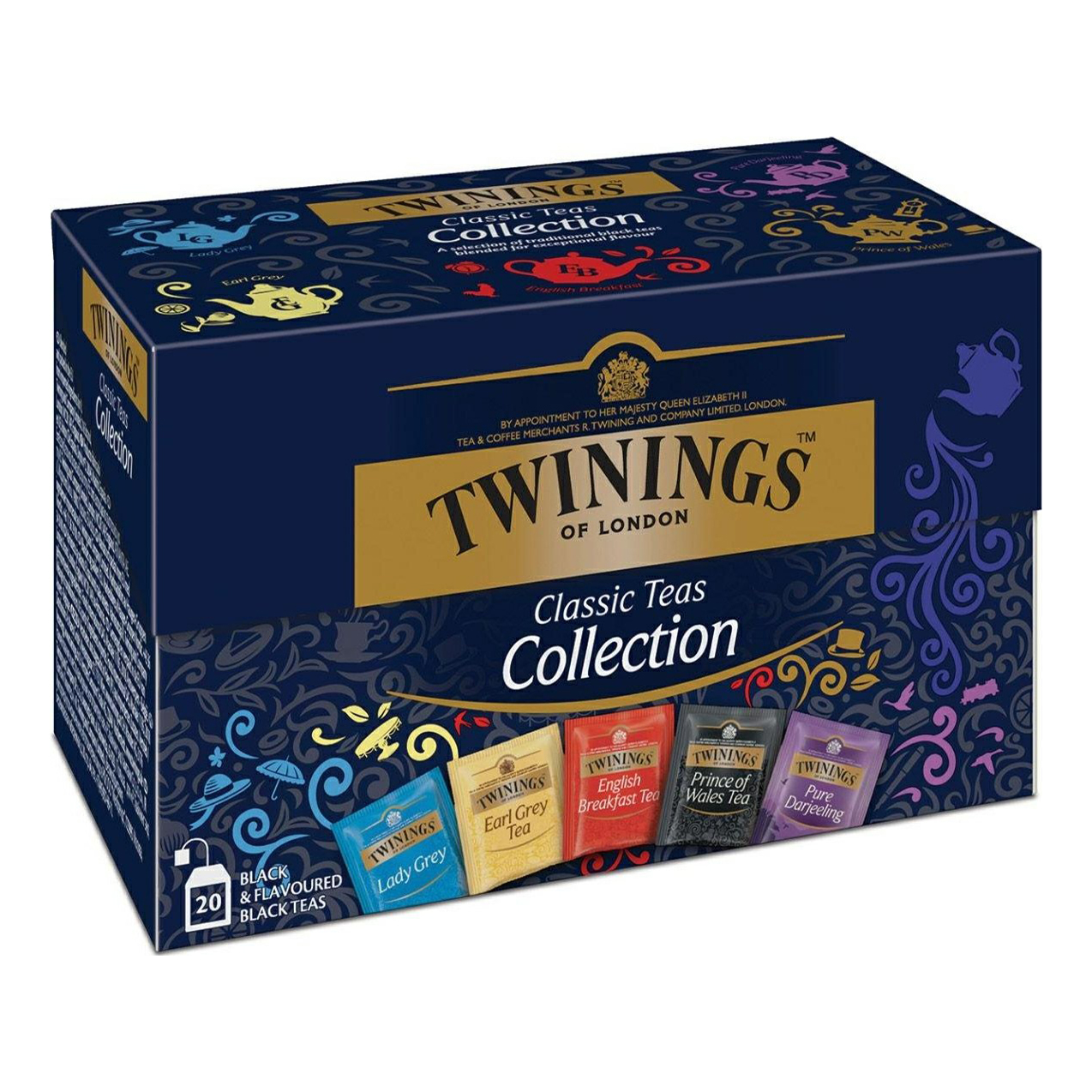 Набор Twinings ассорти 5 вкусов чай черный байховый 20 пакетиков