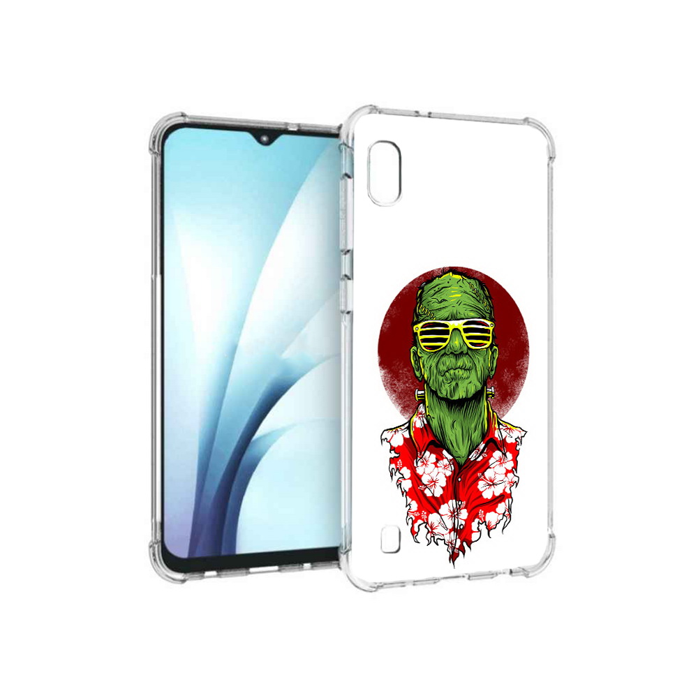 

Чехол MyPads Tocco для Samsung Galaxy A10 крутой зеленый мужчина в очках, Прозрачный, Tocco