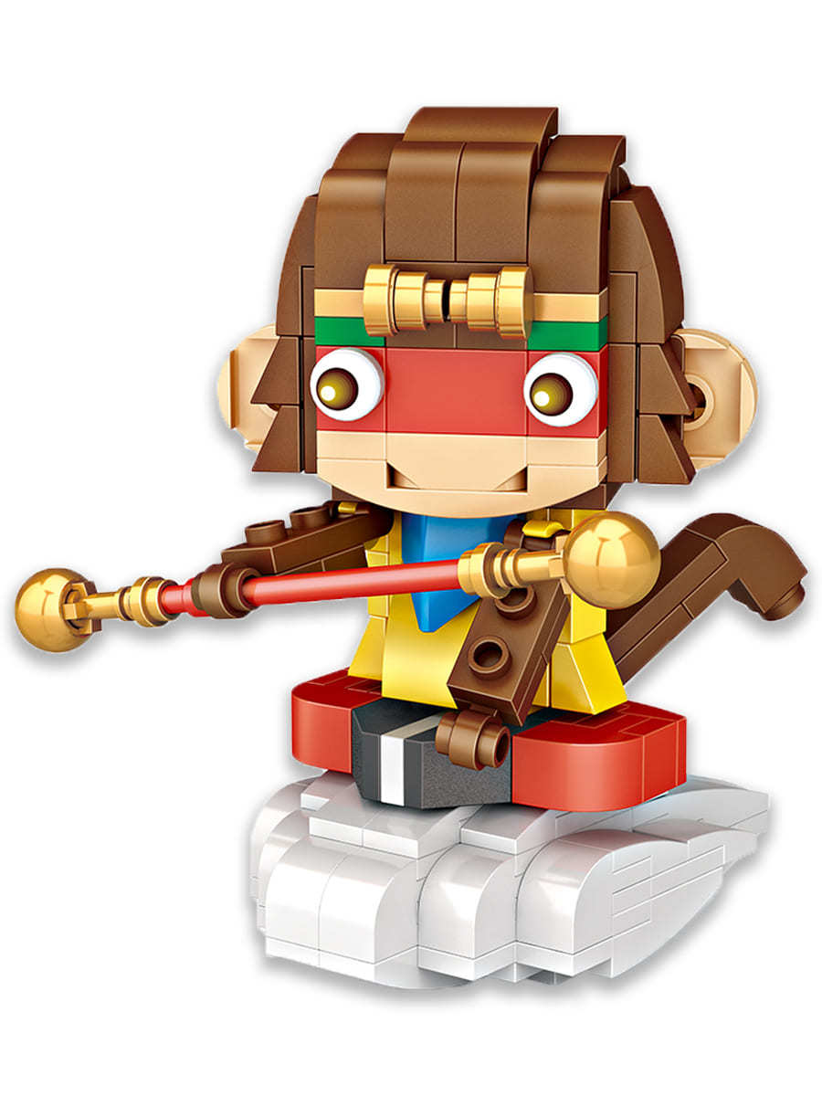 фото Конструктор loz mini царь обезьян сунь укун 223 детали № 1440 sun wukong brickheadz