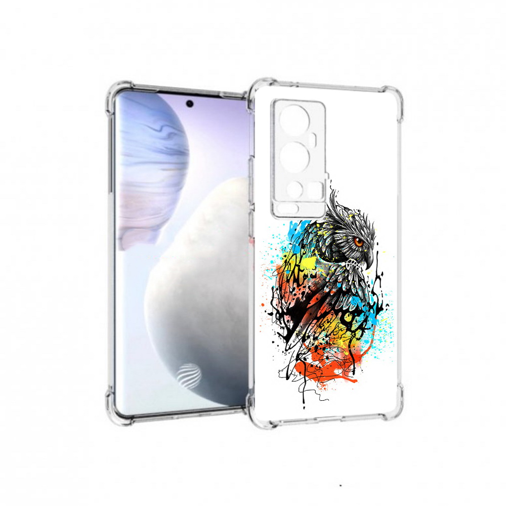 

Чехол MyPads Tocco для Vivo X60 Pro Plus Творческая сова, Прозрачный, Tocco