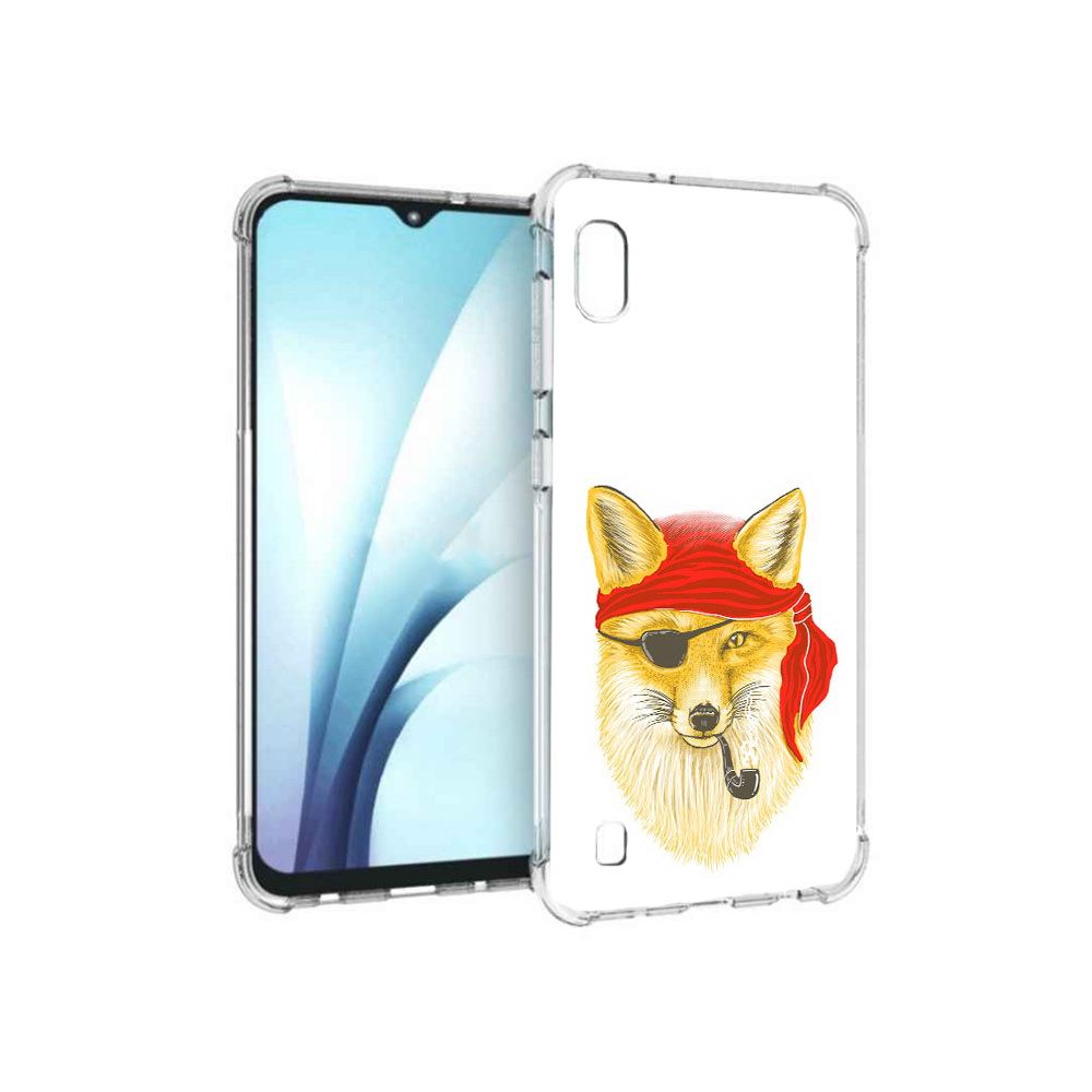 

Чехол MyPads Tocco для Samsung Galaxy A10 лиса-пират (PT147645.531.440), Прозрачный, Tocco