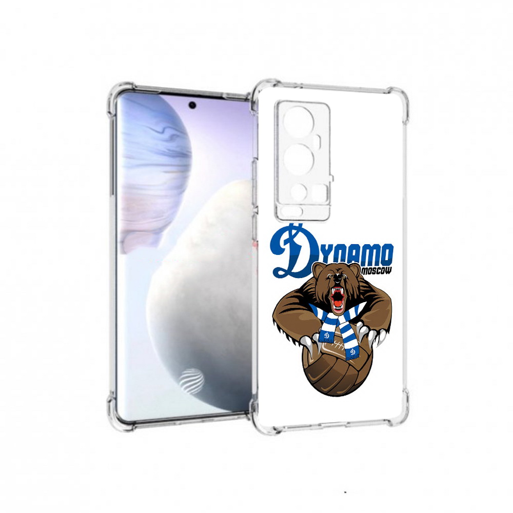 

Чехол MyPads Tocco для Vivo X60 Pro Plus ФК Динамо медведь, Прозрачный, Tocco