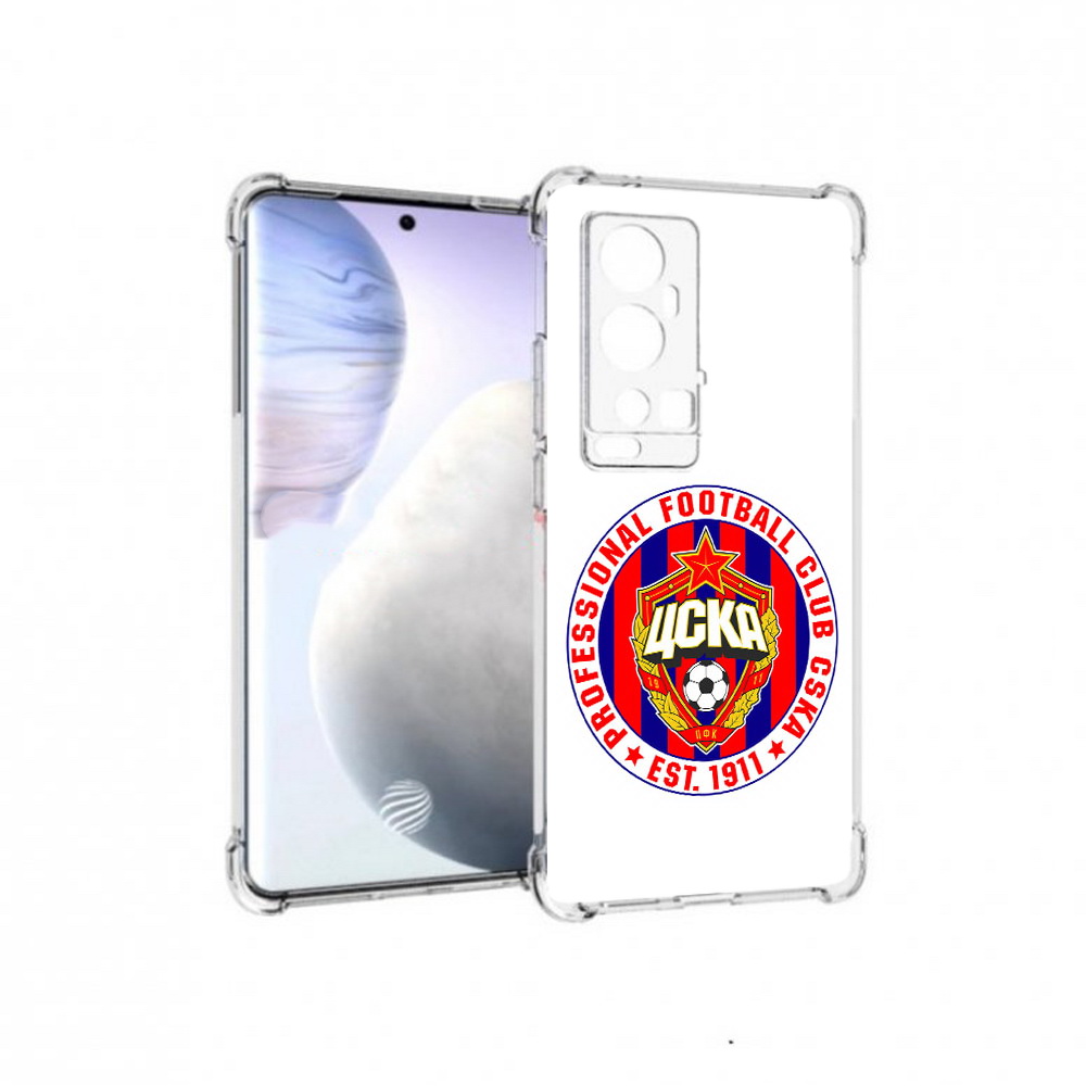 

Чехол MyPads Tocco для Vivo X60 Pro Plus ФК ЦСК логотип, Прозрачный, Tocco