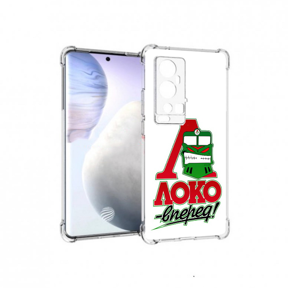 

Чехол MyPads Tocco для Vivo X60 Pro Plus ФК локо вперед, Прозрачный, Tocco