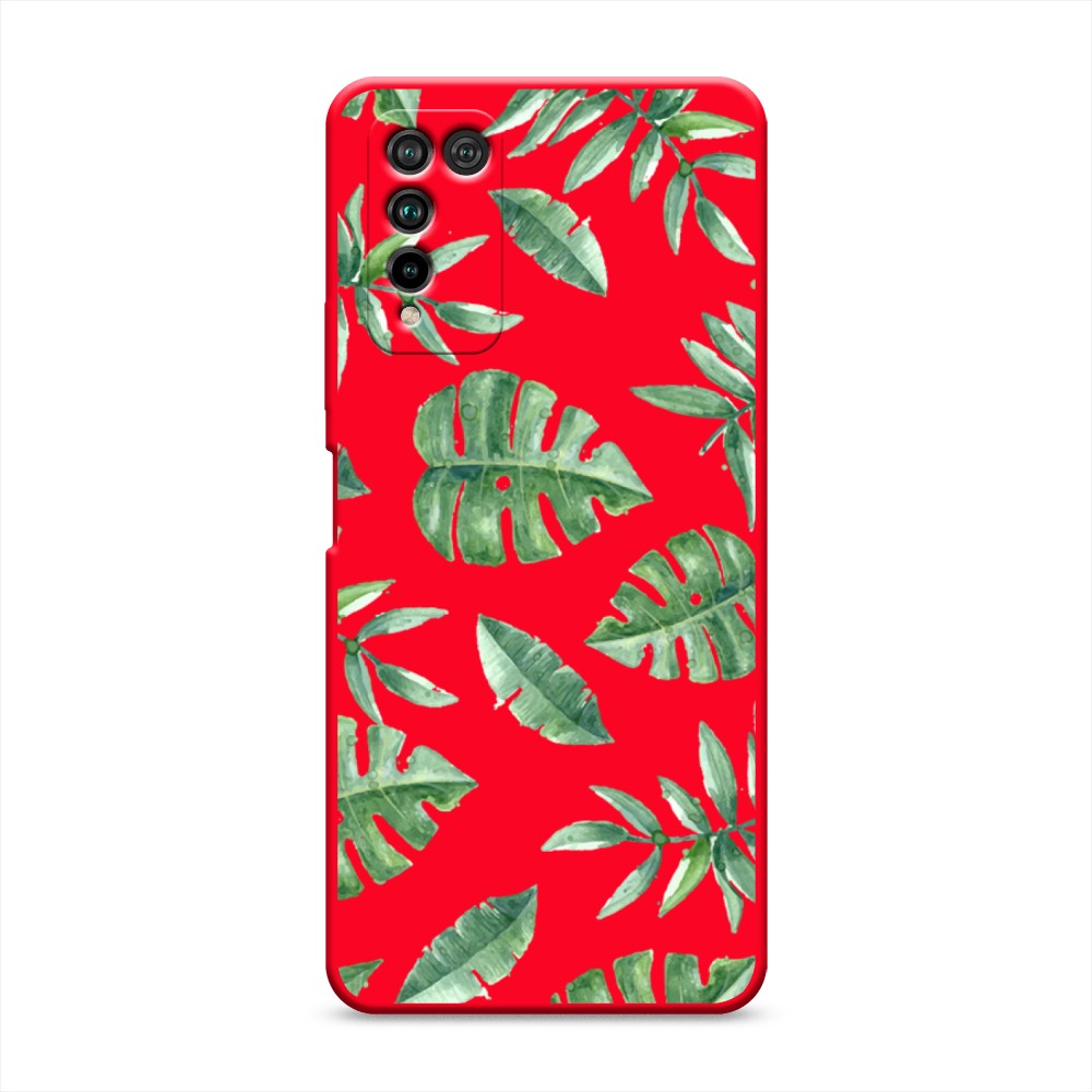 

Чехол Awog на Honor 10X Lite "Нарисованные пальмовые листья"